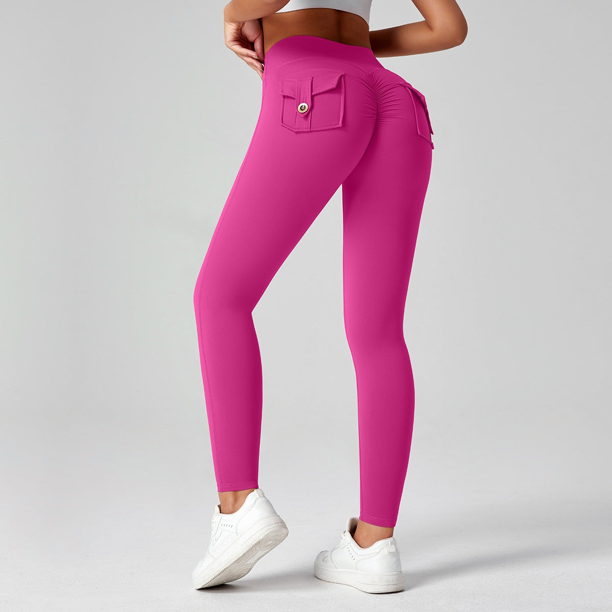 Fitness Yoga Pants For Women High-waisted Butt-lifting Stretchy Form-fitting Workout Tights